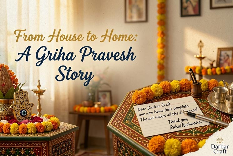 A Happy Customer Story: How Darbar Craft Made My Griha Pravesh Special Darbar Craft